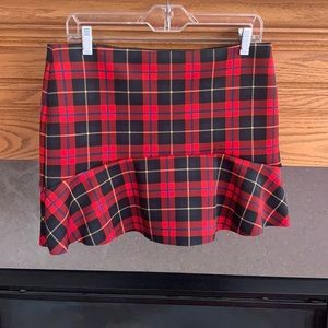 Plaid Mini Skirt